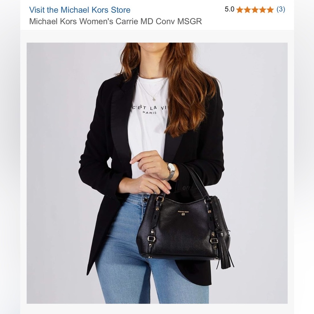 Michael Kors Black Satchel Bag